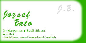 jozsef bato business card